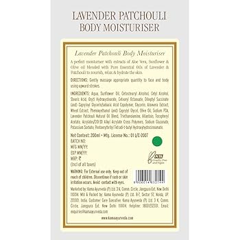 Amazon.com : Kama Ayurveda Lavender Patchouli Body